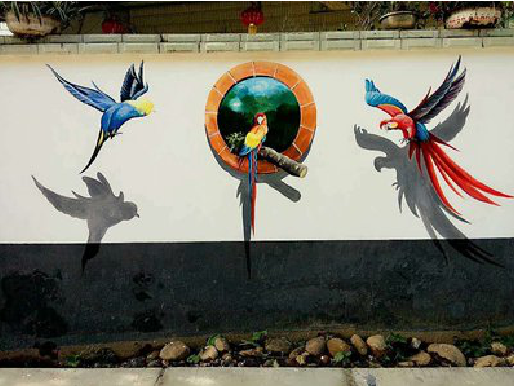 浏阳视觉错位-3D墙绘设计