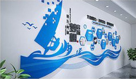 浏阳海浪主题文化墙如何设计？