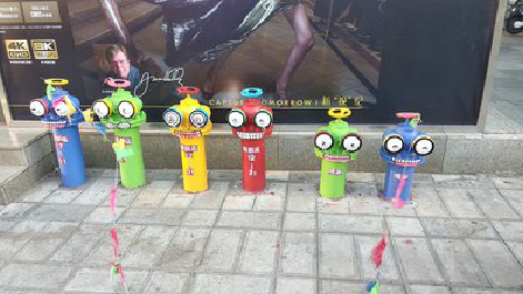 浏阳商业区彩绘