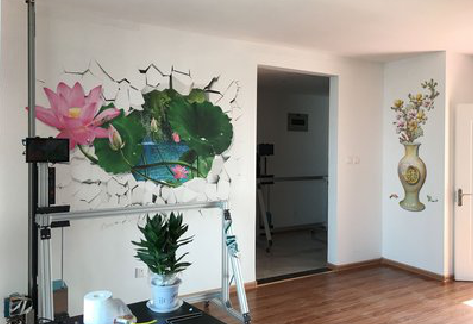 浏阳墙体彩绘相比墙纸的优势。