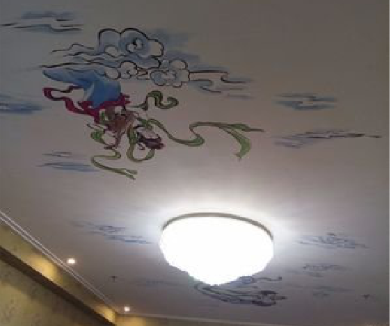 浏阳如何快速绘制天花板上的手绘墙？