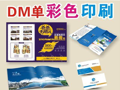 浏阳单页印刷，色彩搭配简单。