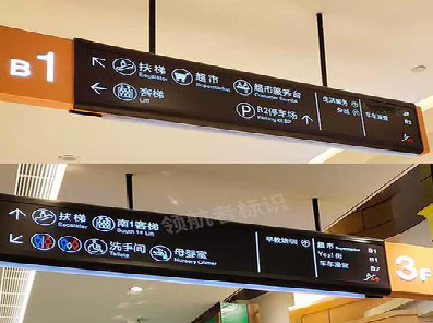 浏阳如何通过商场标识牌引导客流分布？