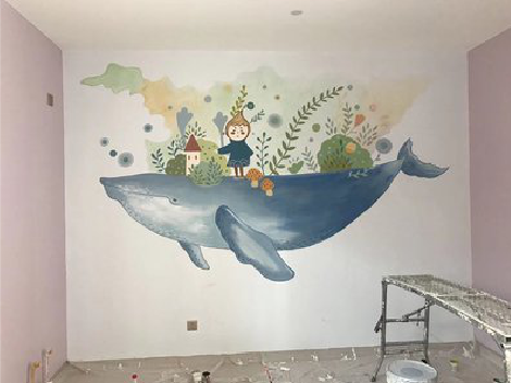 浏阳手绘墙的特点及优势。